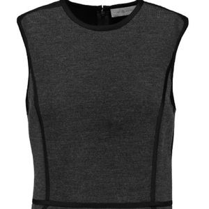 Tory Burch Marcia Twill Trimmed Wool Dress